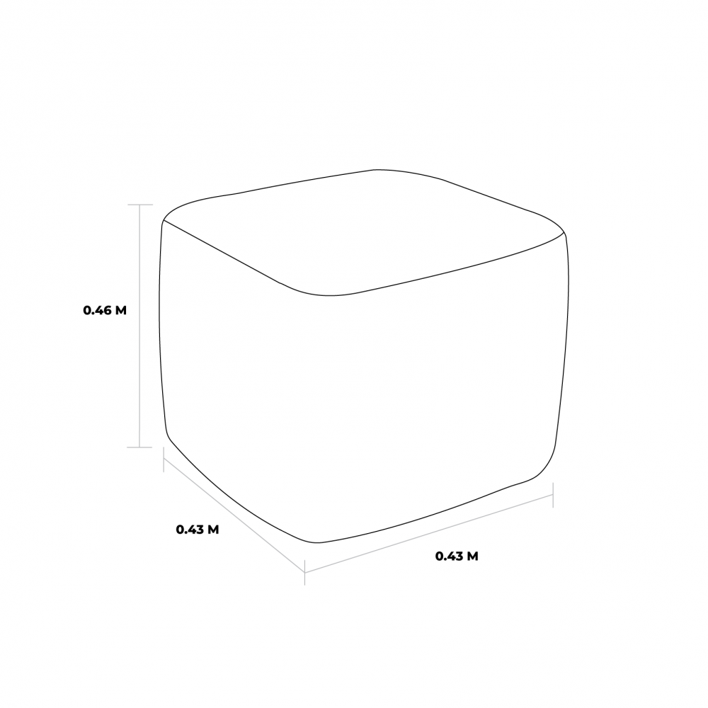 moko pouffe dimensions