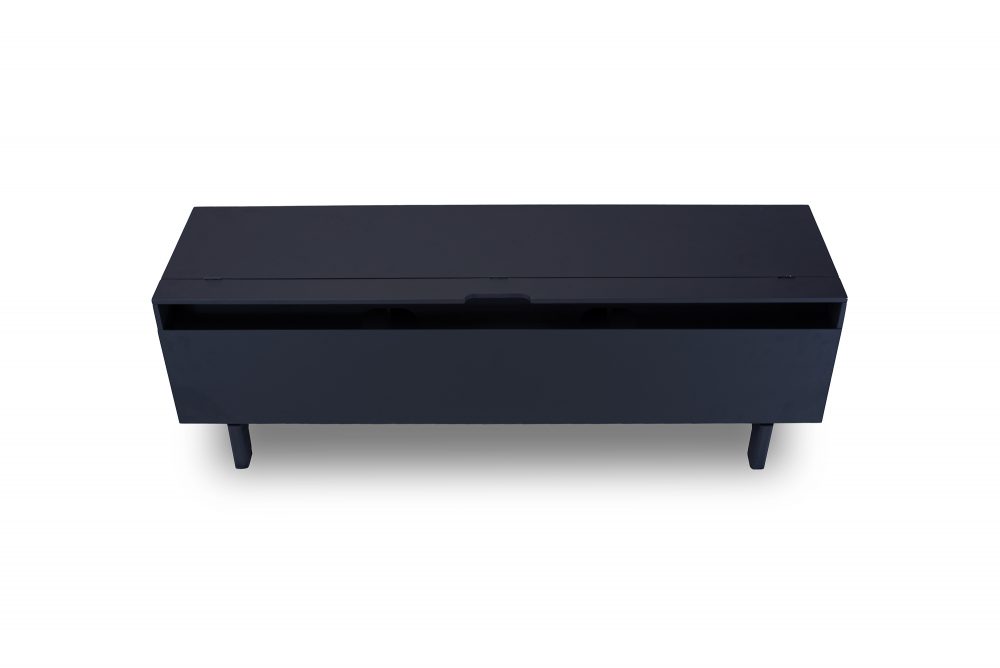 Wazi TV Stand (Charcoal Black) - Image 3